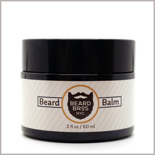 Load image into Gallery viewer, Beard Bros NYC Beard Balm. Our all natural moisturizing beard balm immediately conditions, repels dandruff, and promotes a soft, thick-growing beard.