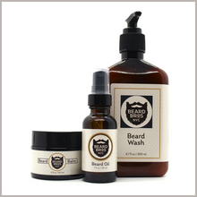 Load image into Gallery viewer, Unscented Beard Kit For Men - Conditioning Balm, Gentle Cleansing Wash, And Beard Growth Oil For Men With Dry, Sensitive Skin